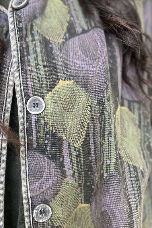 Plume Denim Jacket Green